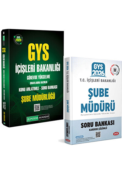 Pegem Akademi Yayıncılık 2026 GYS içişleri Bakanlığı Şube Müdürü Müdürlüğü Gö...