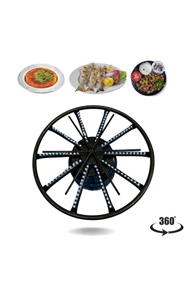 MÜCBİL 38 Cm Döner Başlıklı Portatif Künefe - Kadayıf - Balık - Börek Pişirme...