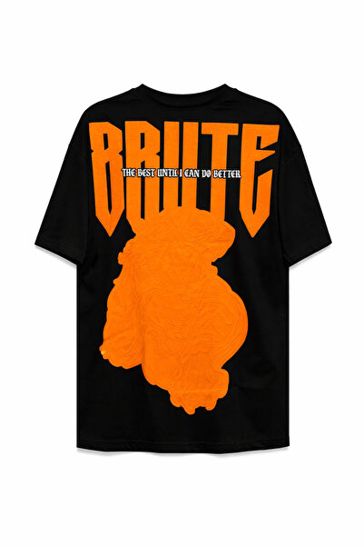 ARMY STORE Μαύρο Oversize T-Shirt με στάμπα BRUTE – Streetwear - M
