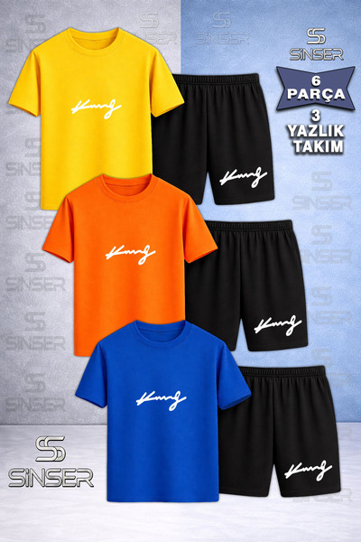 SS SİNSER Παιδικό T-Shirt 3 τεμαχίων KING IMZA WHITE με ιδιαίτερη στάμπα και ...