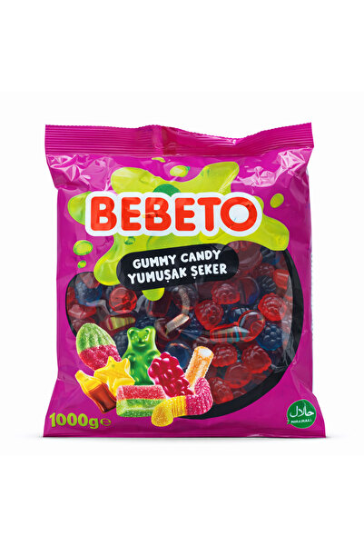 BEBETO جيليبون عبوة واحدة 1 كجم توت أزرق أحمر
