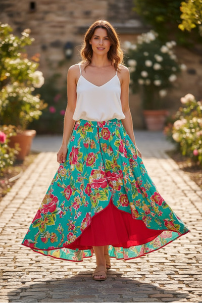 MSL Flora Kapaklı Otantik Etek-KY