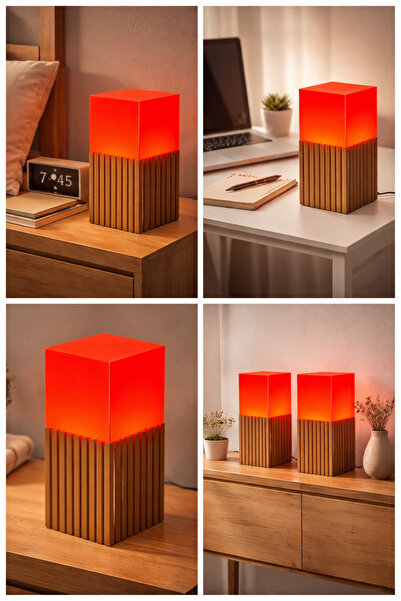OEM مصباح طاولة عصري بتصميم بسيط 💡 |   ضوء ليلي للزينة |   جسم من البلاستيك ...