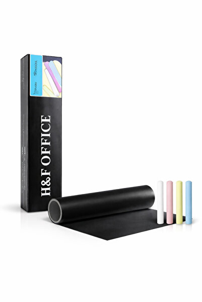 uçileak Yapışkanlı siyah Yazı Tahtası Sticker Board 45cm x 2 metre