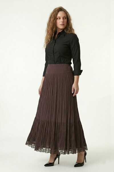 BAGLAN Γυναικεία μακριά ελαστική φούστα 5 τεμαχίων BGL-ST05419