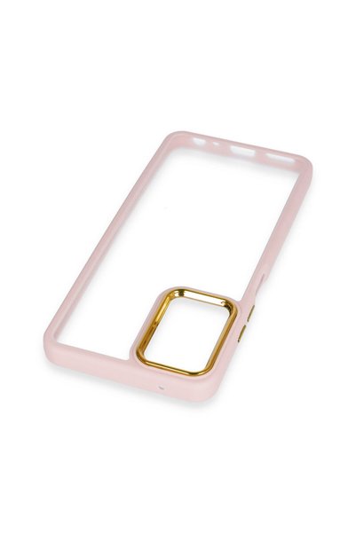 CEPSTOK Samsung Galaxy A35 Case Transparent Hard Silicone Cover with Colored Edges and Camera Detail