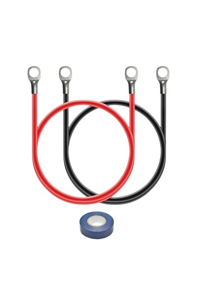 OEM Καλώδιο κόκκινο/μαύρο 6mm, με ακροδέκτες M6 και στις δύο άκρες, μήκος -2x...