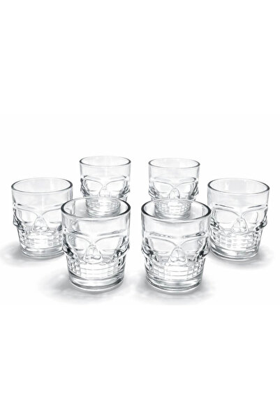 HAYAT STORE Set of 6 Skull Glass Shot Glasses Alk2151