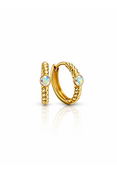 CHARMLUCKY Special Series Mini Stone Hoop Earrings