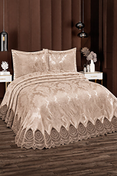 Hig Store İdil Γαλλικό Σετ Κάλυμμα Κρεβατιού/Κουβερλί Διπλό Μεγάλο Μέγεθος 3 ...