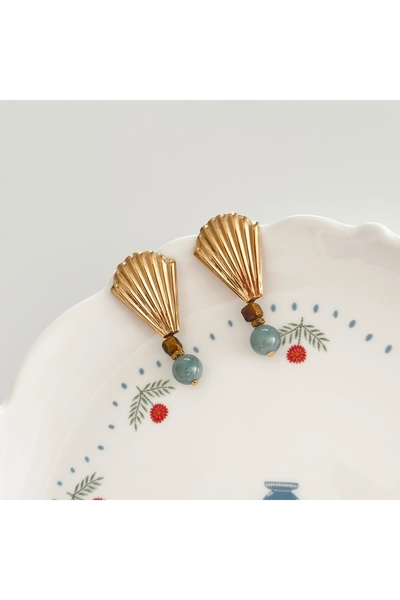 Vesce Atelier Aura Trinity Natural Stone Earrings