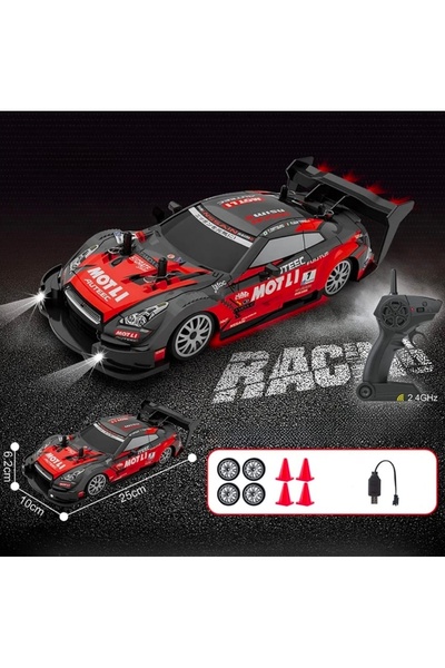 Z1 Home Profesyonel RC Yarış Arabası 4WD Drift Aracı Yüksek Hızlı LED Işıklı ...