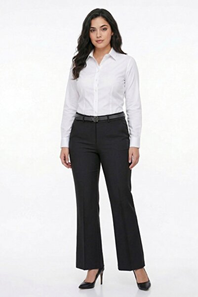 KÜBRA Γυναικείο Ισπανικό Υφασμάτινο Παντελόνι Παχιάς Γραμμής BGL-ST05387