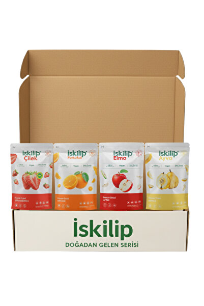 İSKİLİP Dondurularak Kurutulmuş Meyve Tanışma Paket Çilek Portakal Elma Ayva ...