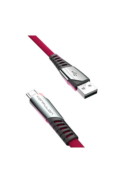 EASERA TİCARET كابل USB صغير DC16 بطول 1 متر 2.4 أمبير - أحمر