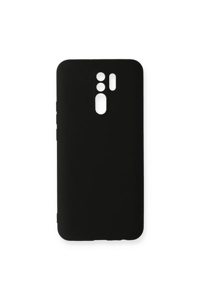 TheGencoo حافظة هاتف Xiaomi Redmi 9 مصنوعة من السيليكون المخملي نانو - أسود