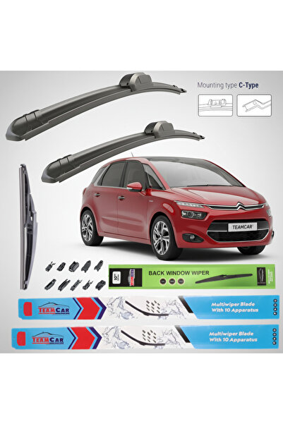 TEAMCAR Citroen C4 Picasso II (2013–2016) Επίπεδες Υαλοκαθαριστήρες |   Πλήρε...