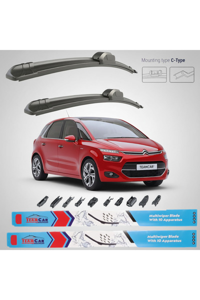 TEAMCAR Citroen C4 Picasso II (2013–2016) Επίπεδες Υαλοκαθαριστήρες |   Μπροσ...