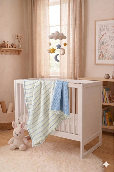 Nilyso Home 4-Layer Double-Sided Muslin Baby Blanket, 100% Cotton Multi-Purpo...