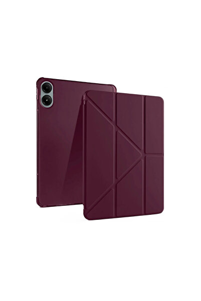 magicool Xiaomi Redmi Pad Pro 12.1 Kılıf Kalemlikli Mars Tablet Kılıfı - Mürdüm
