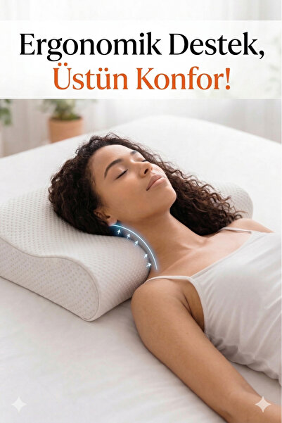 handanca Ortopedik Visko Boyun Yastık,Boyun Fıtık Yastık ,Boyun Düzleşme Yast...