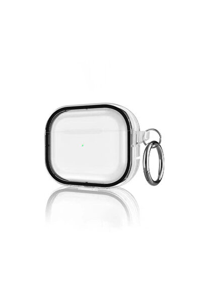 Marsilyan حافظة Airpods Pro 2 (الجيل الثاني) شفافة لامعة - أسود ILKEL-RSITDK4