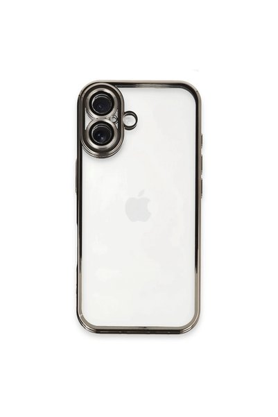 Generic Brand Apple iPhone 16 Case Razer Lens Silicone - Titanium Gray