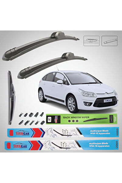 TEAMCAR Citroen C4 Facelift (2008–2010) Επίπεδες Υαλοκαθαριστήρες |   Πλήρες ...