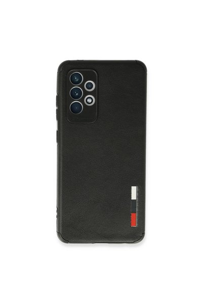 Generic Brand Samsung Galaxy A72 Case Loop Leather Silicone - Black