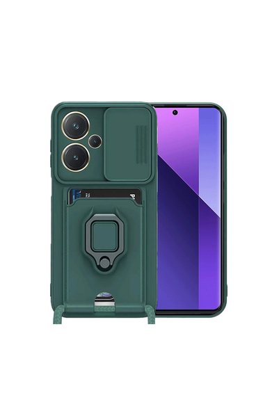 TheGencoo Xiaomi Redmi Note 13 Pro Plus Case Zuma Silicone with Business Card...