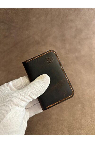 HATKA Leather Craft El Yapımı Hakiki Deri Kartlık - Card Holder K4