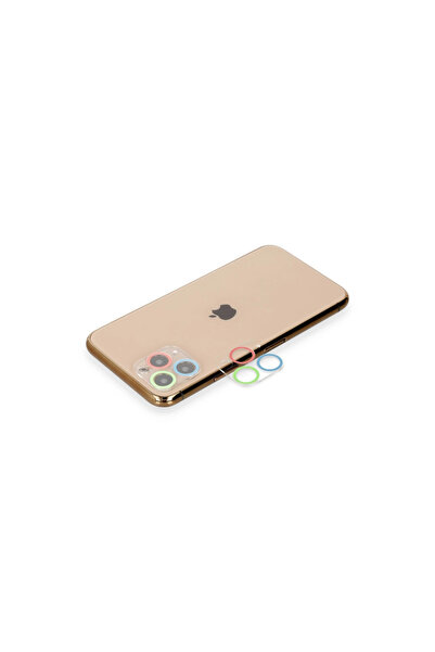 EASERA TİCARET زجاج حماية لعدسة الكاميرا ملون لهاتف ابل ايفون 11 برو ماكس - أ...