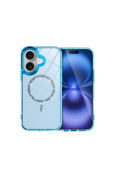 NewFace iPhone 17 Live Diamond Magsafe Cover - Blue