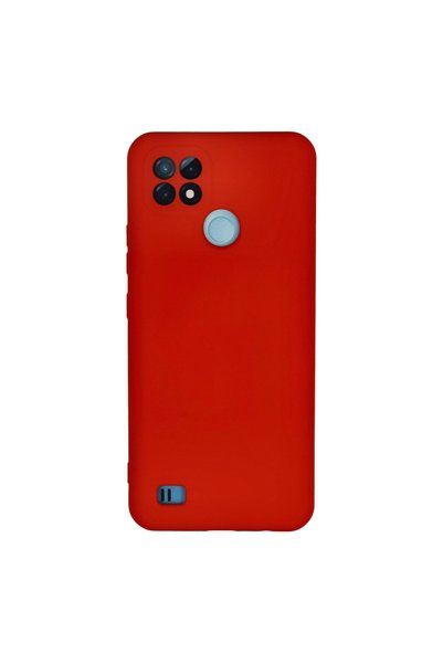 TheGencoo Realme C21 Case Nano Velvet Silicone Inside - Red