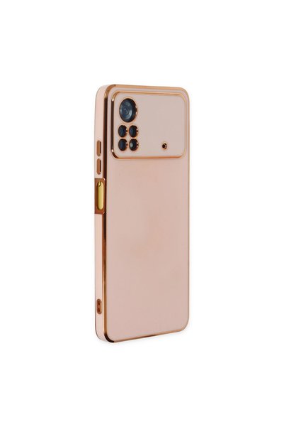 TheGencoo Xiaomi Poco X4 Pro 5g Case Volet Silicone - Pink