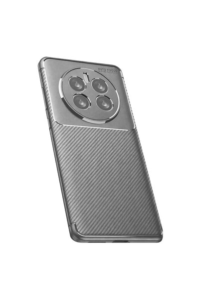 TheGencoo Realme 12 Pro Plus Case Auto Focus Carbon Cover - Gray