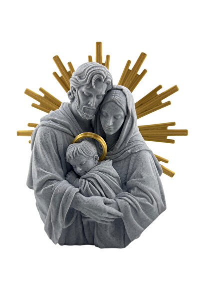 3DCrafting Sfânta Familie – Sculptură Decorativă 3D