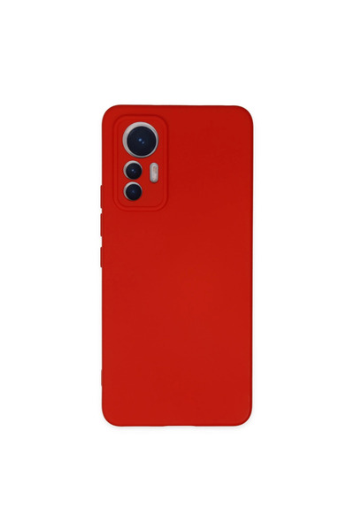 TheGencoo حافظة نانو داخلية من السيليكون المخملي لهاتف Xiaomi Mi 12 Lite - أحمر