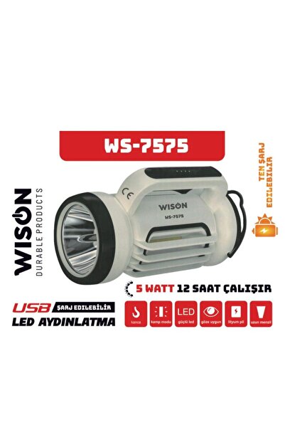 WS-7575 Güneş Enerjili Çok Fonksiyonlu Lamba
