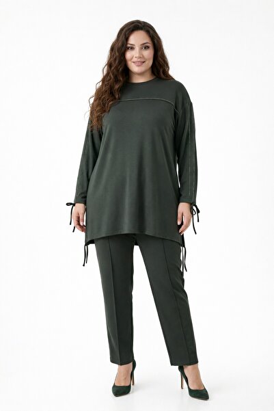 BAGLAN Γυναικείο Σετ Παντελόνι Τουνίκ με Πέτρες BGL-ST05429