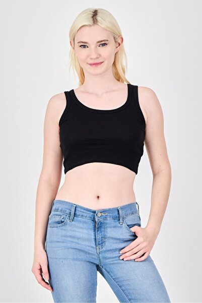 Don't Call Me Jennyfer Women Round Neck Solid Tank Top, Black