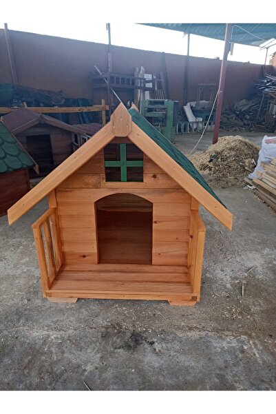 dost ahşap Verandalı Lüks Ahşap Köpek Kulübesi