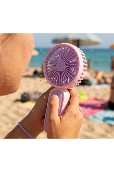 Kuzey Tacı SummerBreeze: 15 CM Taşınabilir Mini El Fanı – USB Şarjlı ve Askıl...