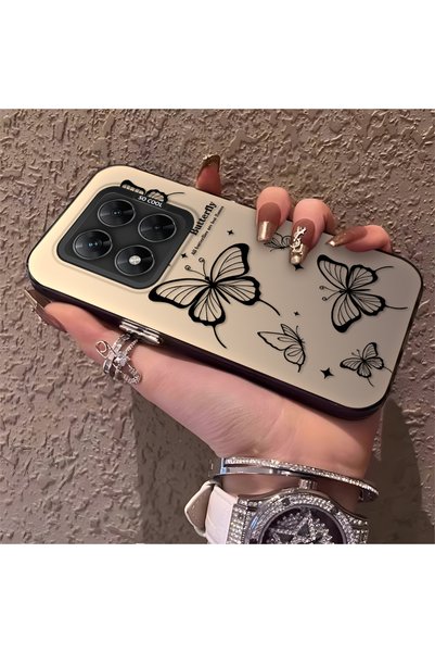PATTERNOVA متوافق مع Poco X7، تصميم نازاريك على شكل فراشة، حماية كاملة، غطاء ...