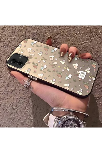 PATTERNOVA حافظة سامسونج جالاكسي A03/A04E/A04 المتوافقة مع تصميم الزهور البسي...