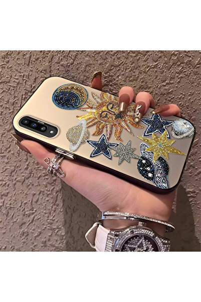 PATTERNOVA Samsung Galaxy A50/A50S/A30S Uyumlu Yüksek Kaliteli Yıldız ve Ay D...