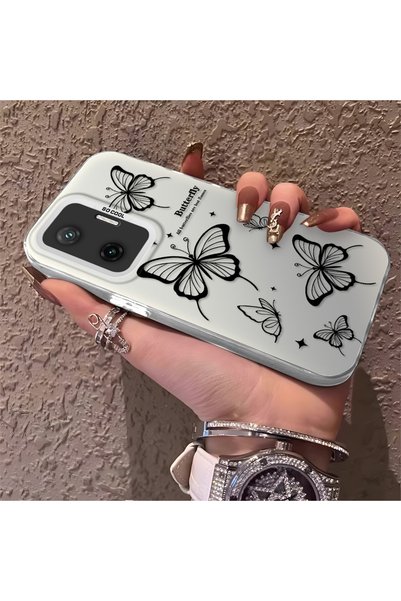 PATTERNOVA متوافق مع Poco F7، تصميم نازاريك على شكل فراشة، حماية كاملة، غلاف ...