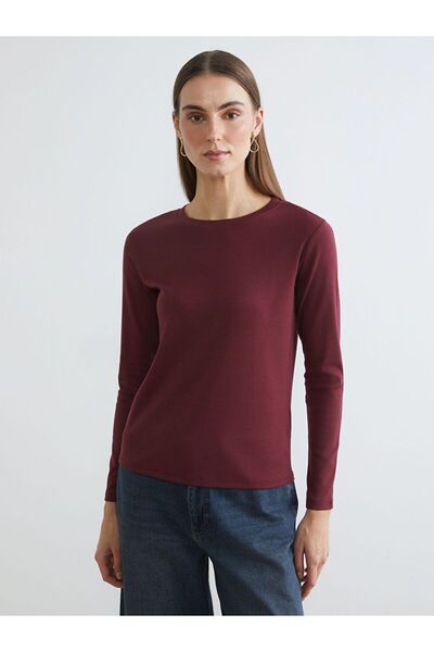 LC Waikiki Crew Neck Women's Ribbed T-Shirt