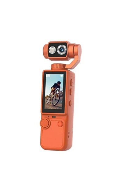 Serreha Q8 4K HD Taşınabilir Vlog Spor Aksiyon Kamerası Tripod-Sd Kart Dahil