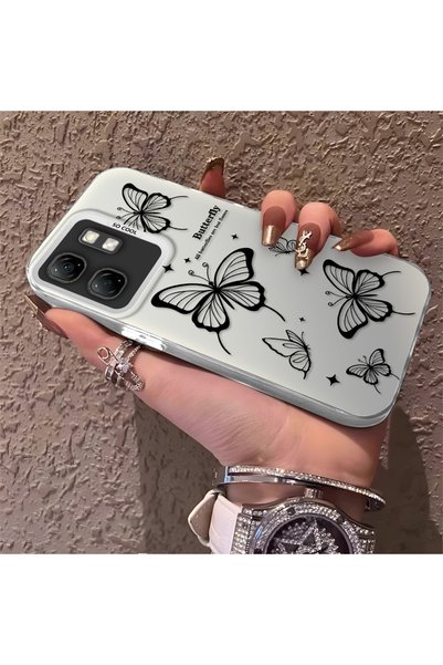 PATTERNOVA متوافق مع هاتف Infinix Smart 9، نمط فراشة نازاريك، حماية كاملة، غط...